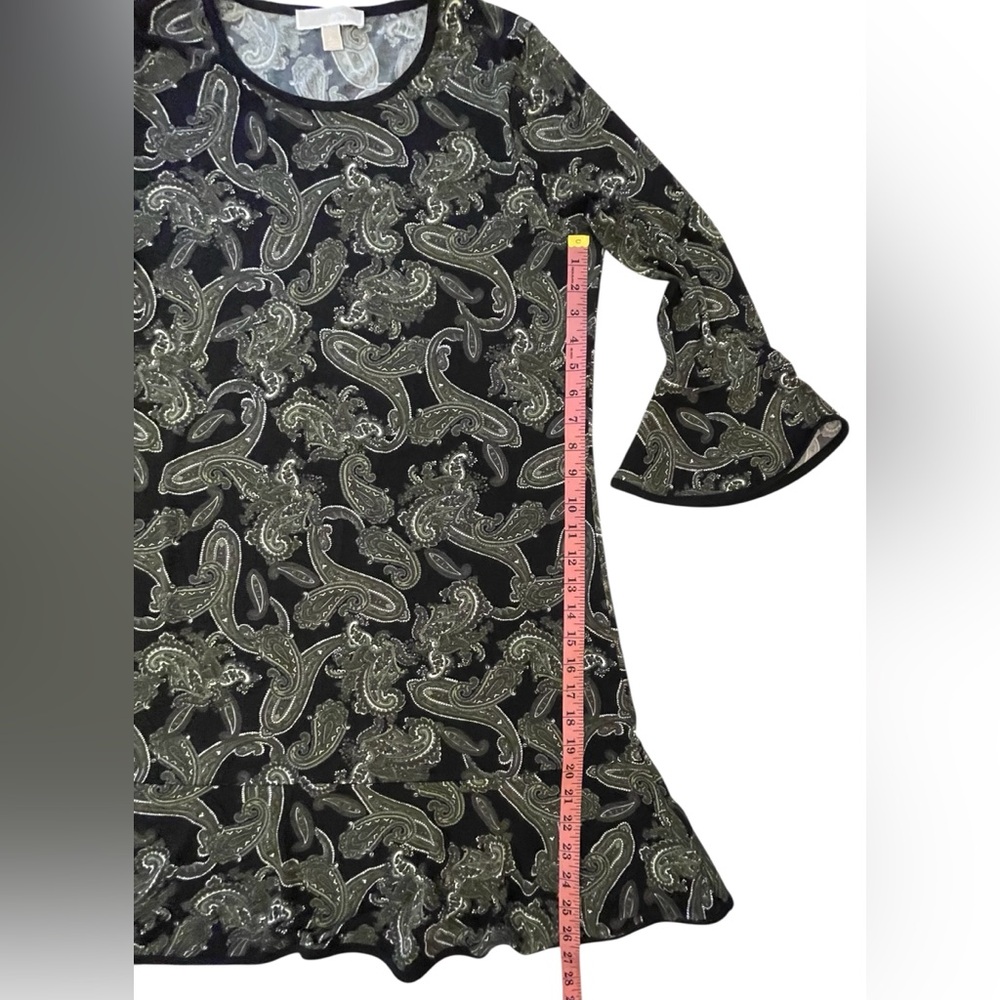 Michael Kors Paisley Dress - Black and Green - Picture 3 of 9